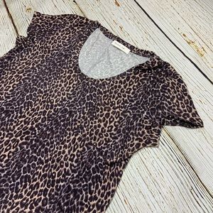 Mustard Seed Cheetah Print Loose Fitting Tee